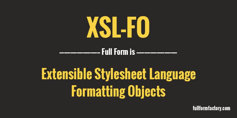 xsl-fo-full-form