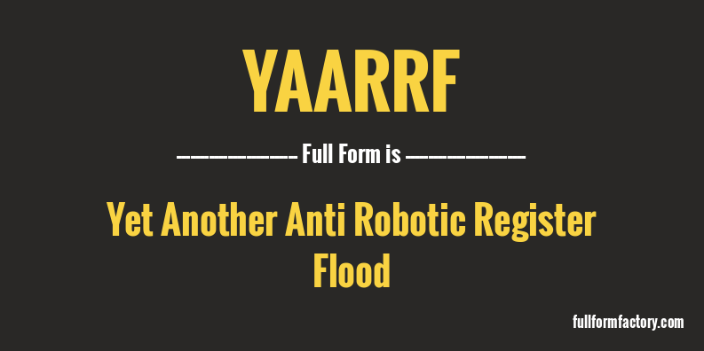 yaarrf-full-form