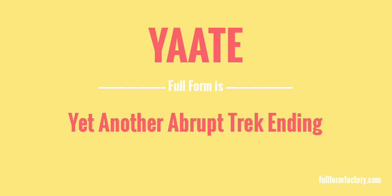 yaate-full-form