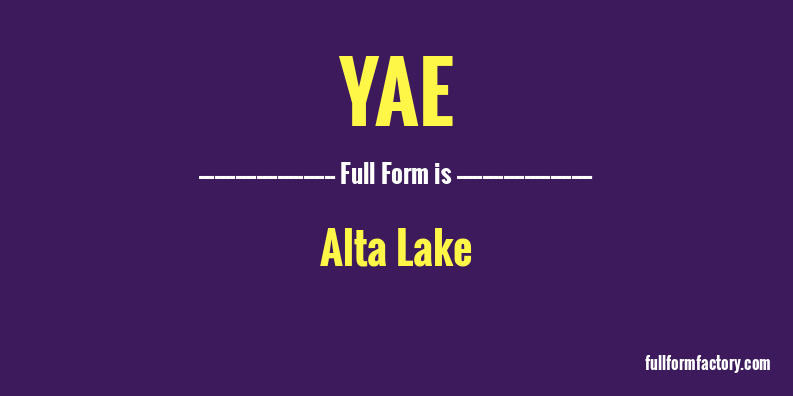 yae-full-form