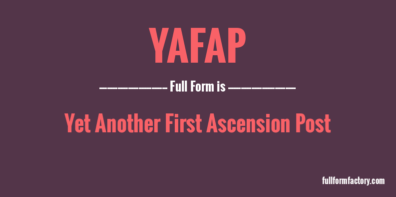 yafap-full-form