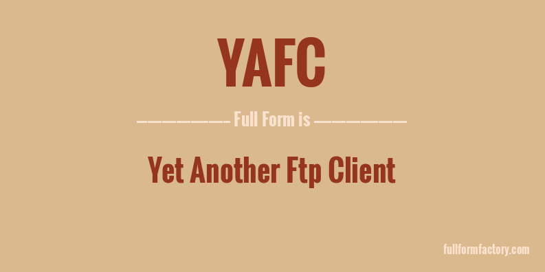 yafc-full-form