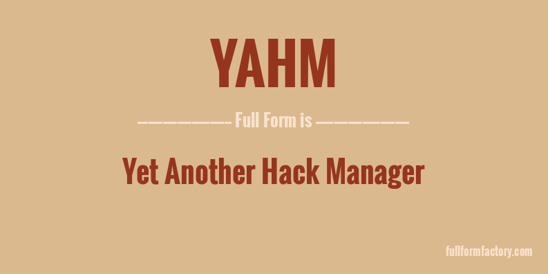 yahm-full-form