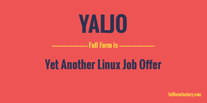 yaljo-full-form