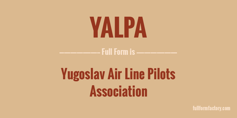 yalpa-full-form
