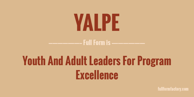 yalpe-full-form