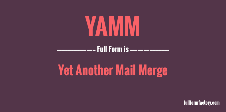 yamm-full-form