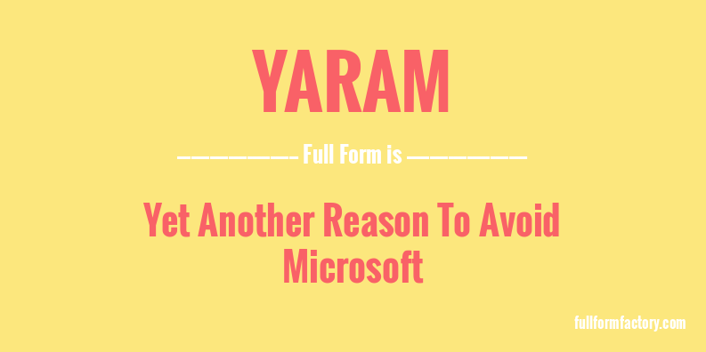 yaram-full-form