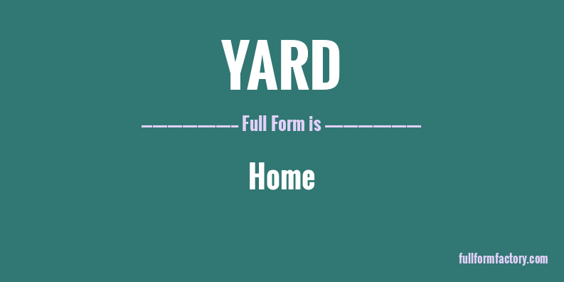 yard-full-form