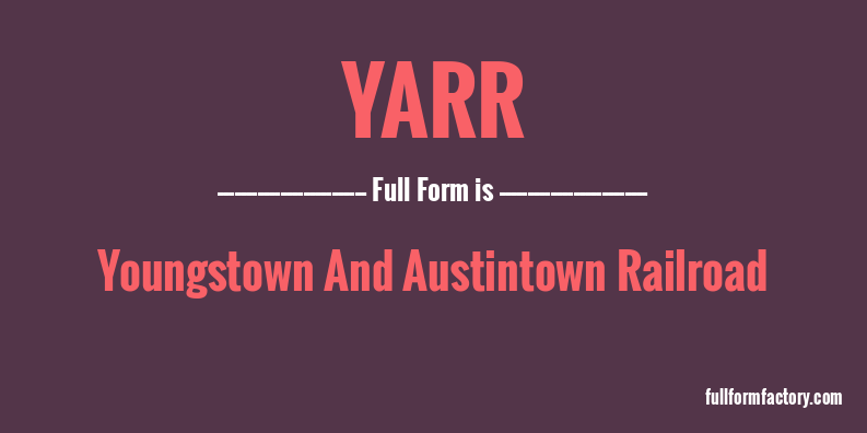 yarr-full-form
