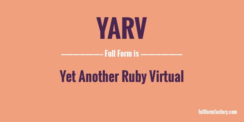 yarv-full-form