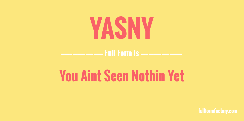 yasny-full-form