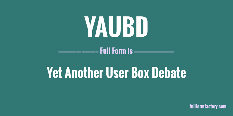 yaubd-full-form