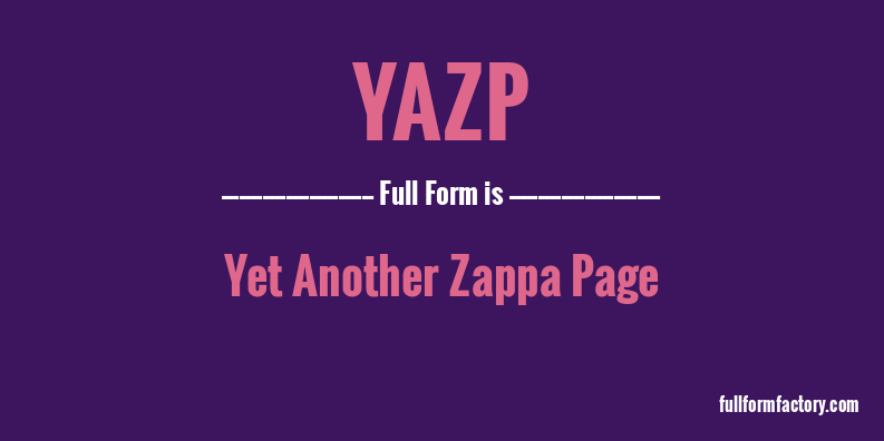 yazp-full-form