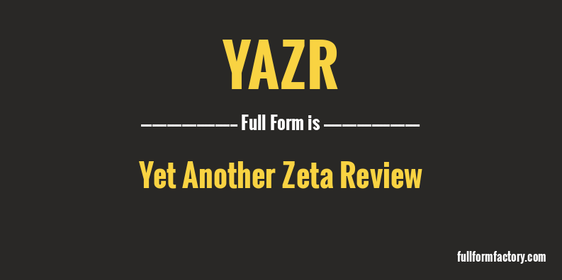 yazr-full-form
