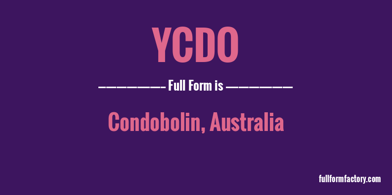 ycdo-full-form