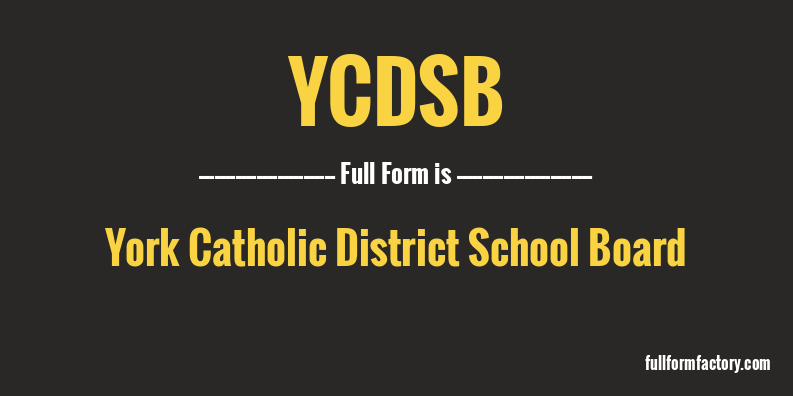 ycdsb-full-form