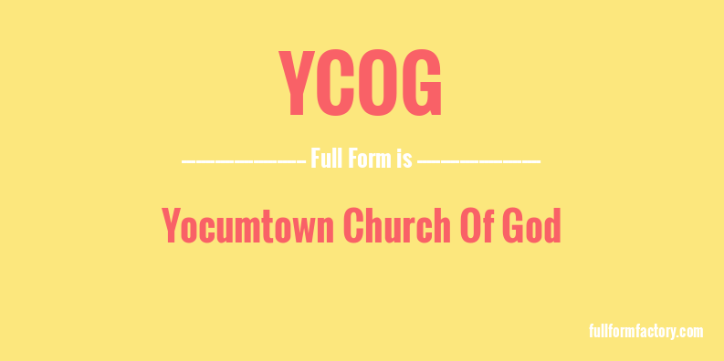 ycog-full-form