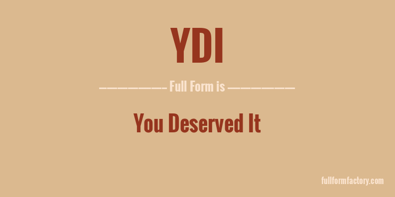 ydi-full-form