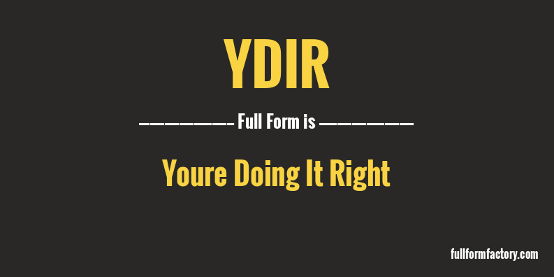ydir-full-form