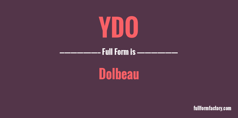 ydo-full-form