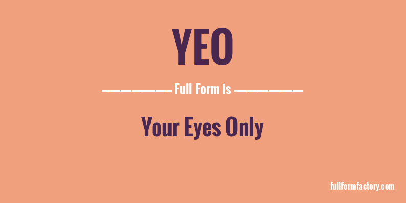 yeo-full-form