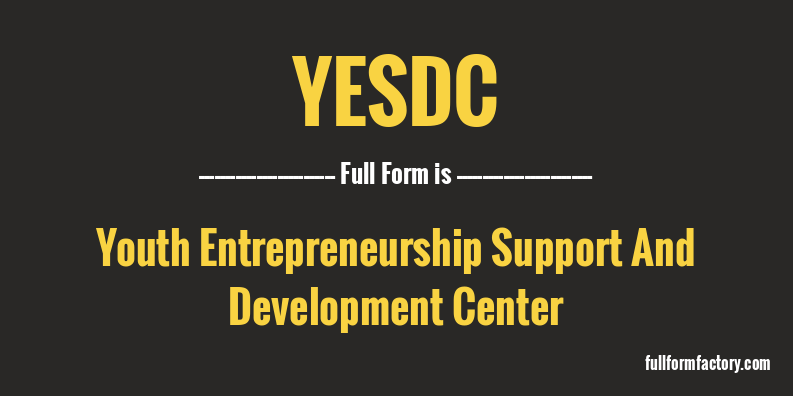 yesdc-full-form