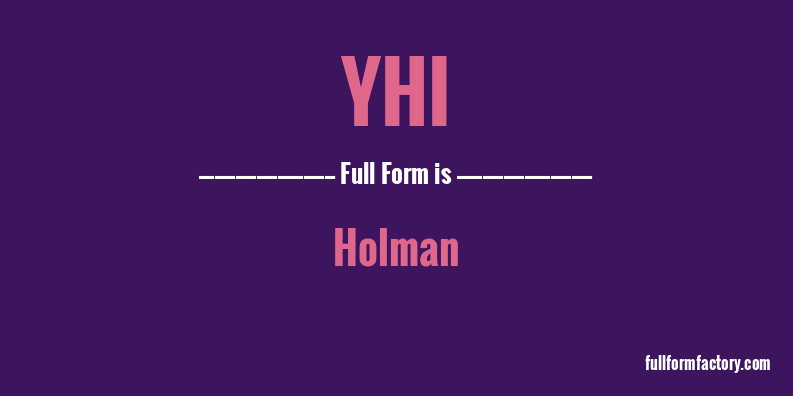 yhi-full-form