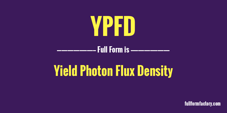 ypfd-full-form