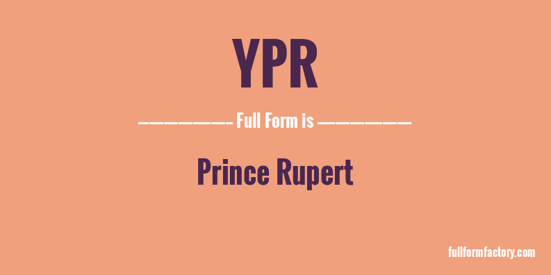ypr-full-form