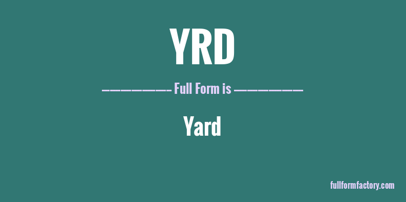yrd-full-form