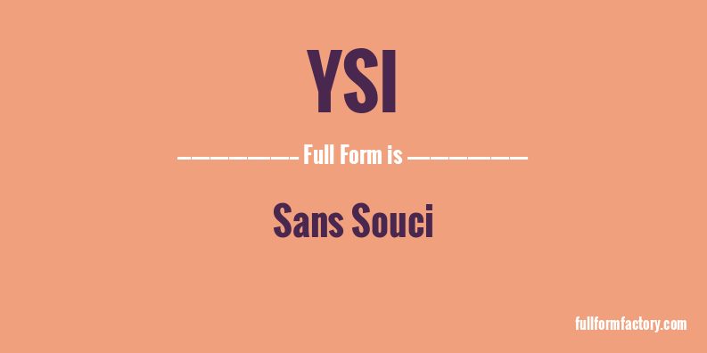 ysi-full-form