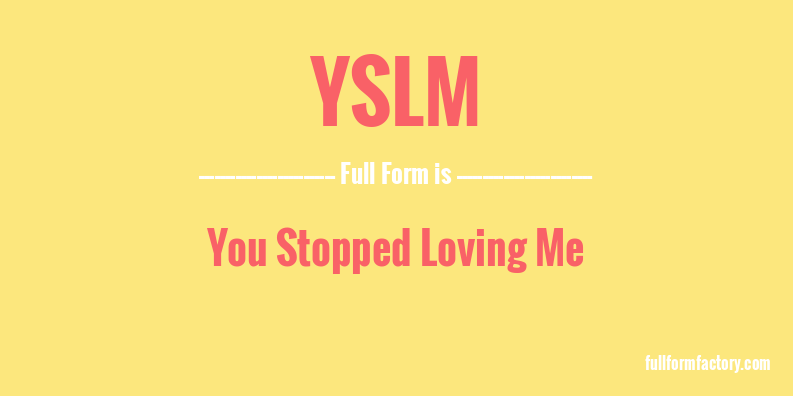 yslm-full-form
