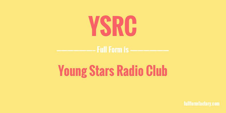 ysrc-full-form