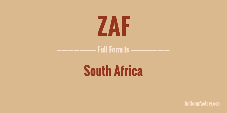 zaf-full-form