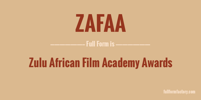 zafaa-full-form