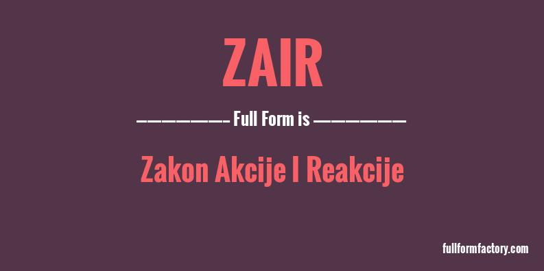 zair-full-form