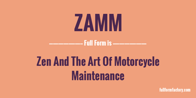 zamm-full-form