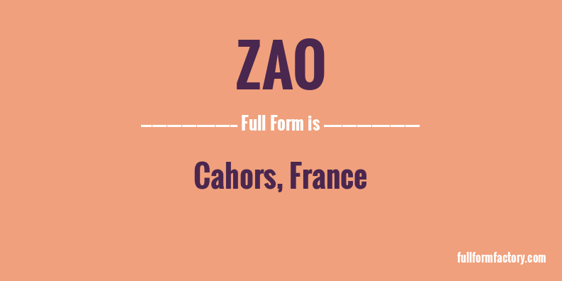 zao-full-form