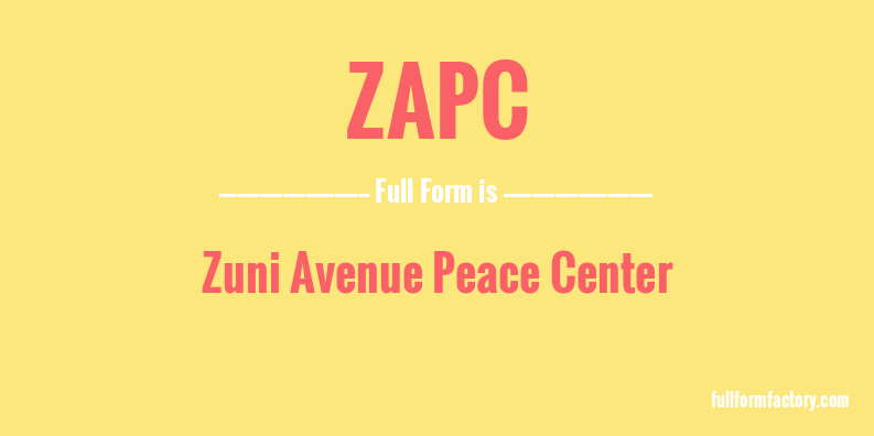 zapc-full-form