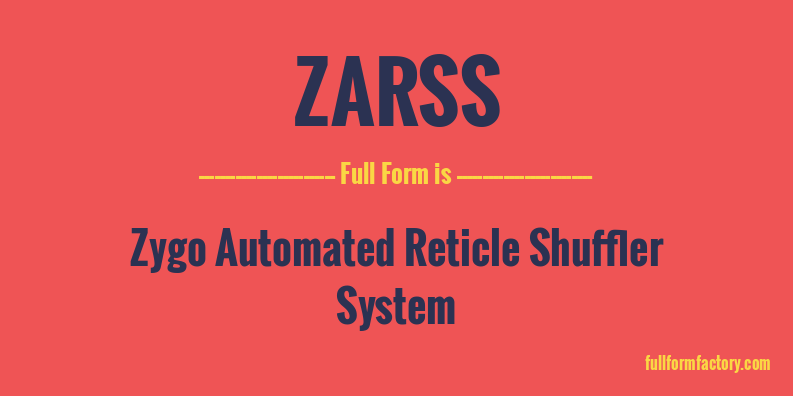 zarss-full-form