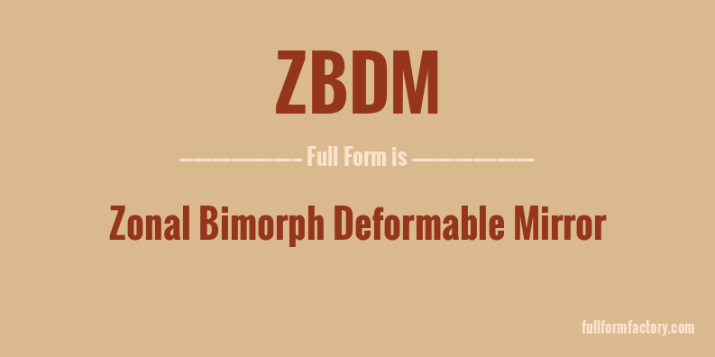zbdm-full-form