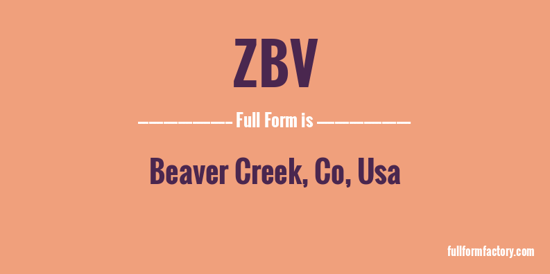zbv-full-form