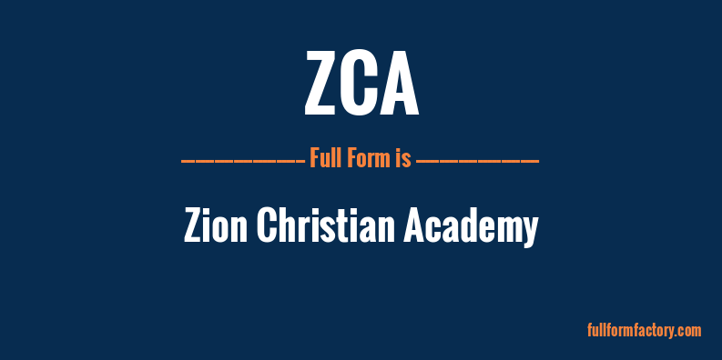 zca-full-form