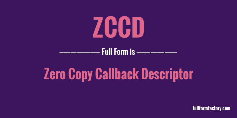 zccd-full-form