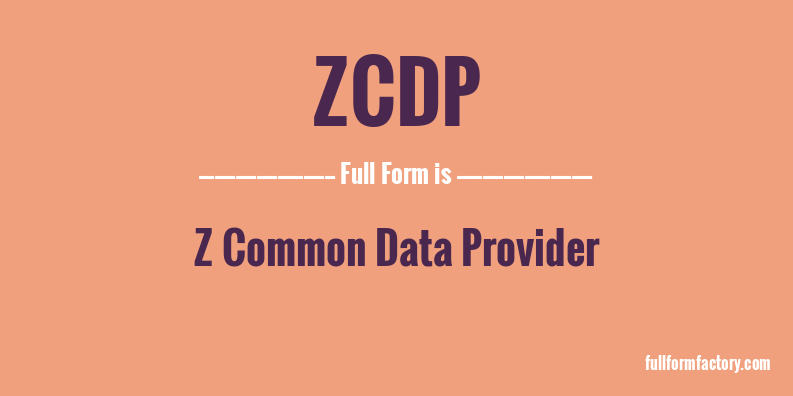 zcdp-full-form