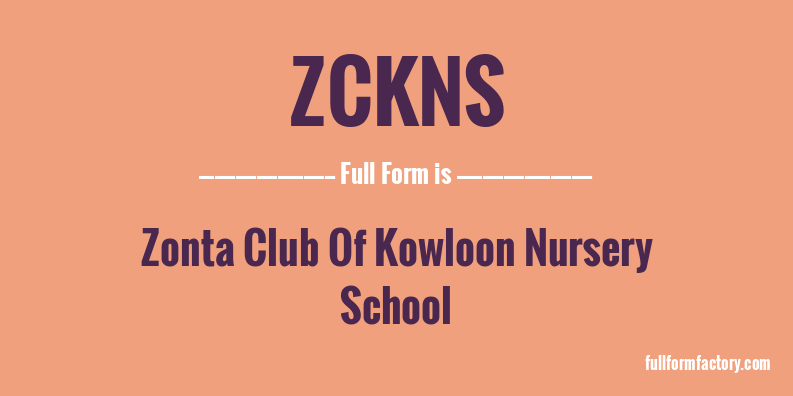 zckns-full-form