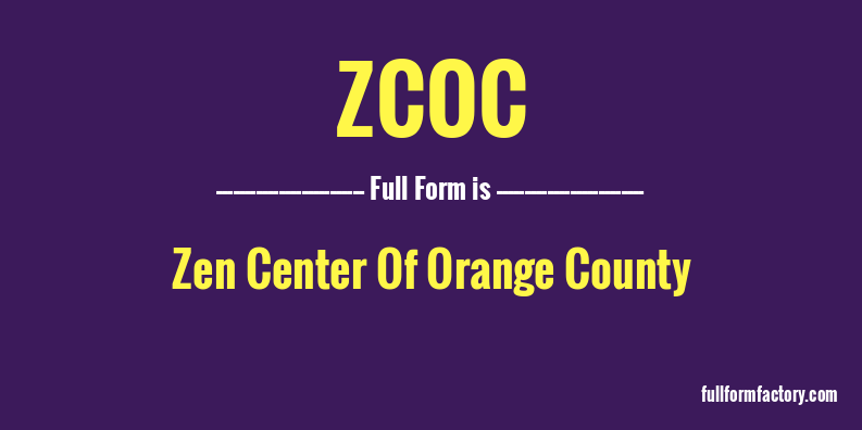 zcoc-full-form