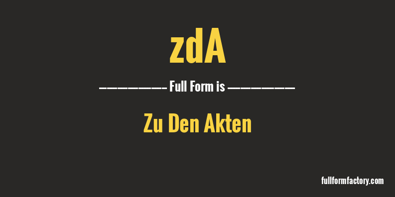 zda-full-form