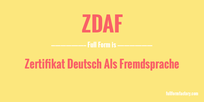 zdaf-full-form